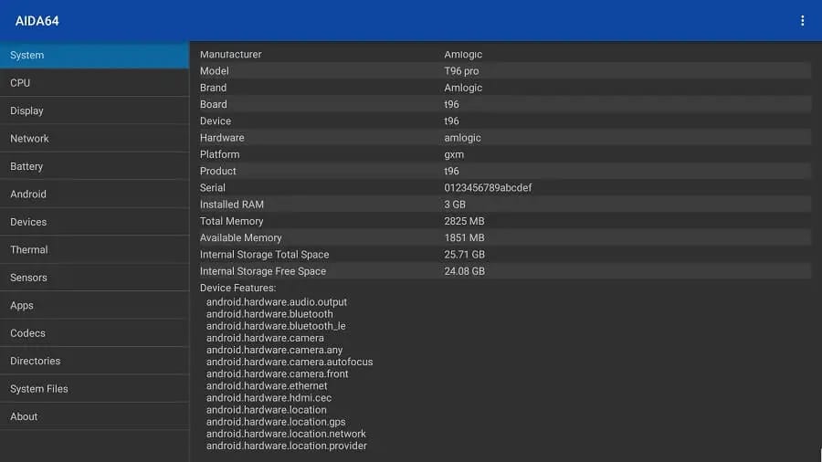 T96 Mini PC system