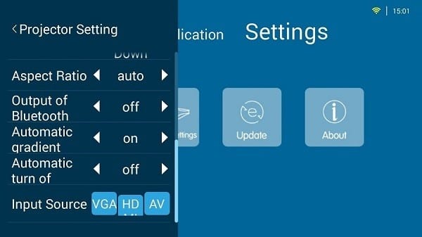 Wipao S3 Projector settings 1 Wipao S3 Projector settings 1