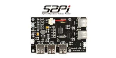 Raspberry Pi 3/4 Self Powered USB Hub 52PI Raspberry Pi USB HUB