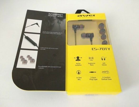 AWEIES 70TY Earphones Unboxing 2