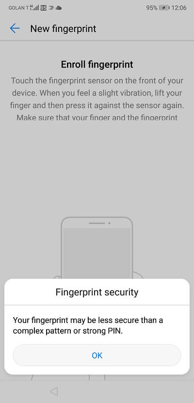 Huawei P20 Fingerpring ID 1 Huawei P20 Fingerpring ID 1