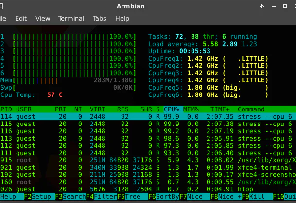 ROCK Pi4 CPU Stress 04
