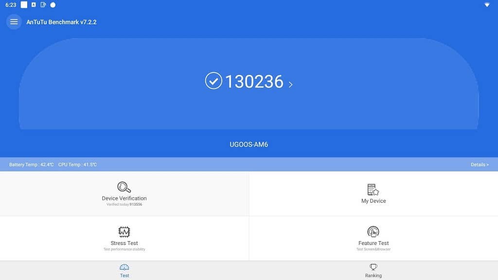 Ugoos AM6 AnTuTu P1