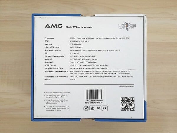 Ugoos AM6 Box P7