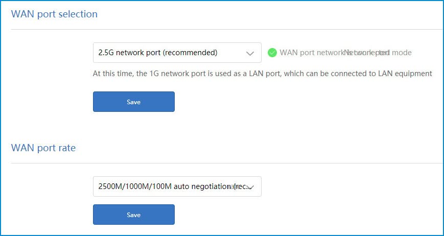 Ax6000 Wan Port Settings
