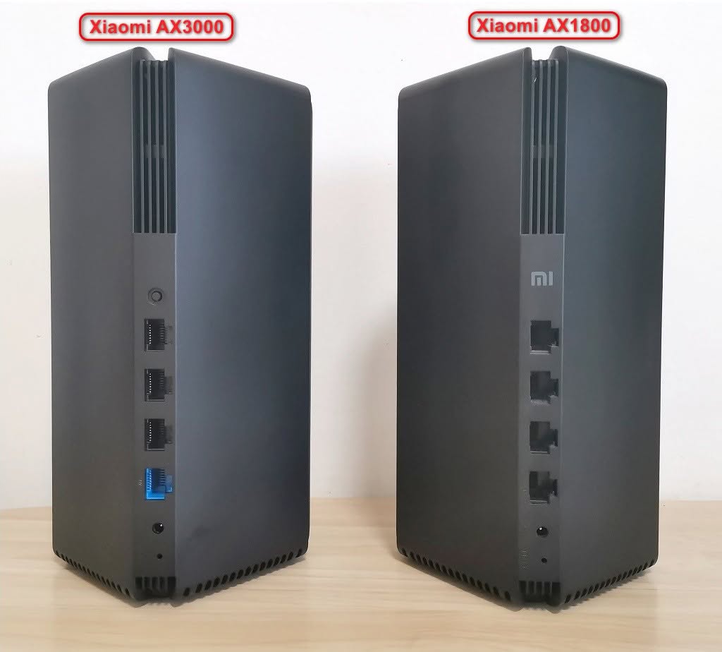 Xiaomi Ax1800 Ax3000 Compare