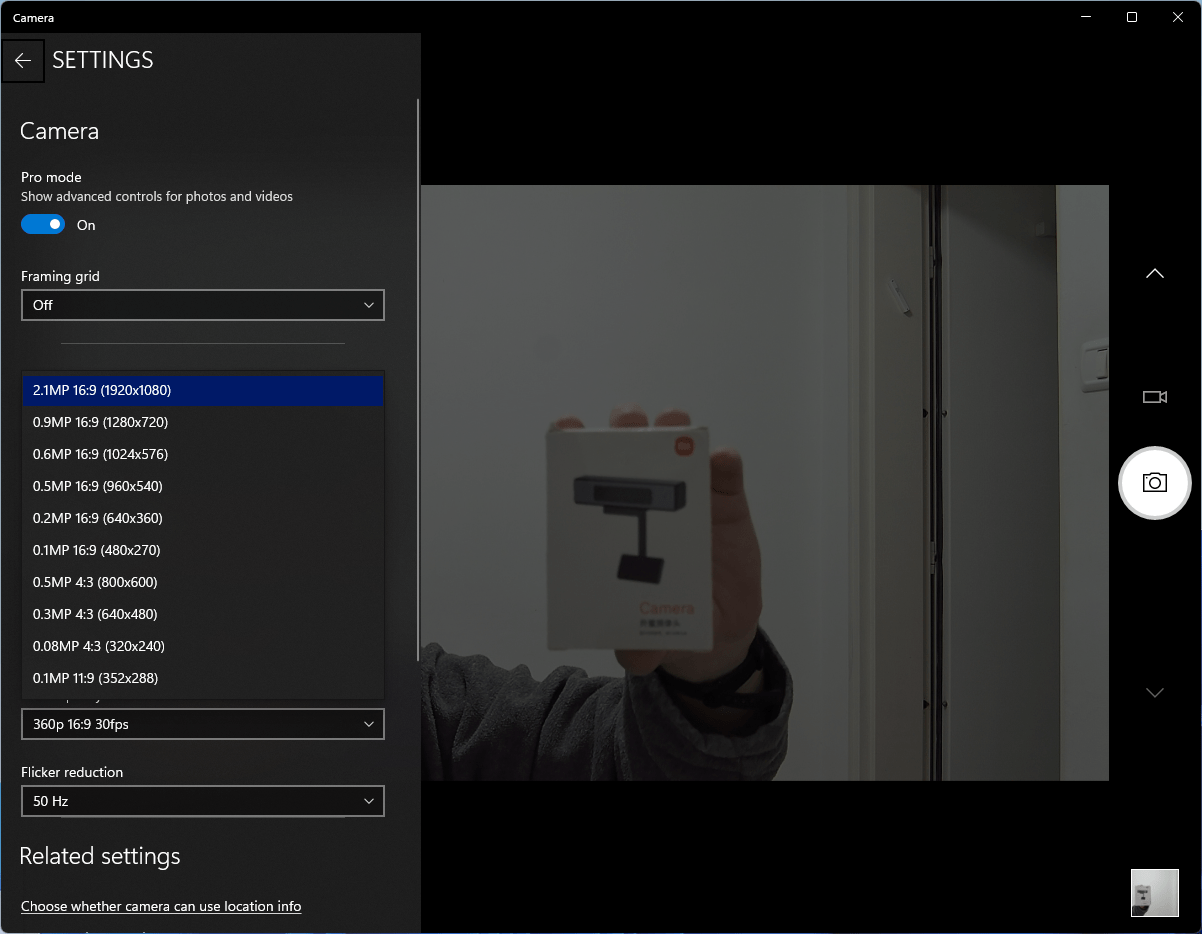 Xiaomi Mi Tv Webcam Resolutions