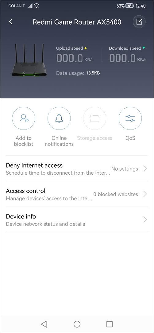 Redmi Ax5400 Qos 1
