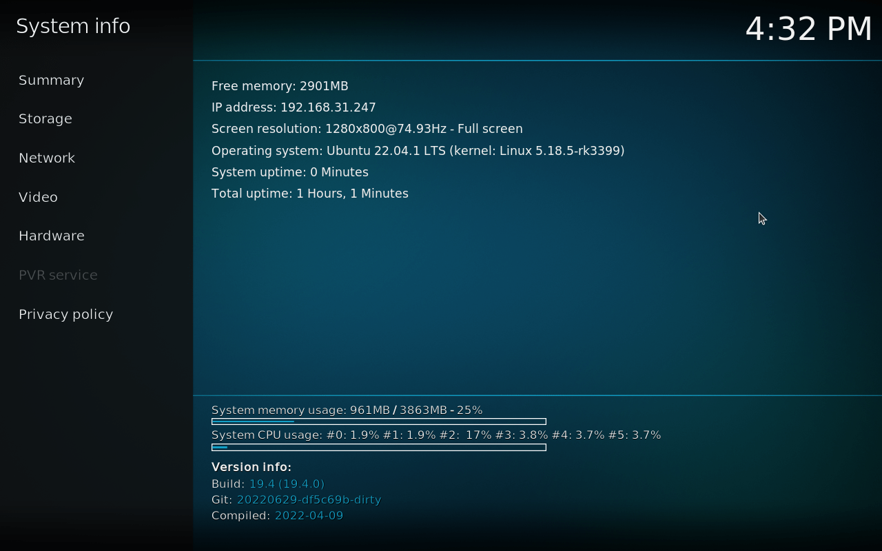 Orange Pi 800 Kodi 4