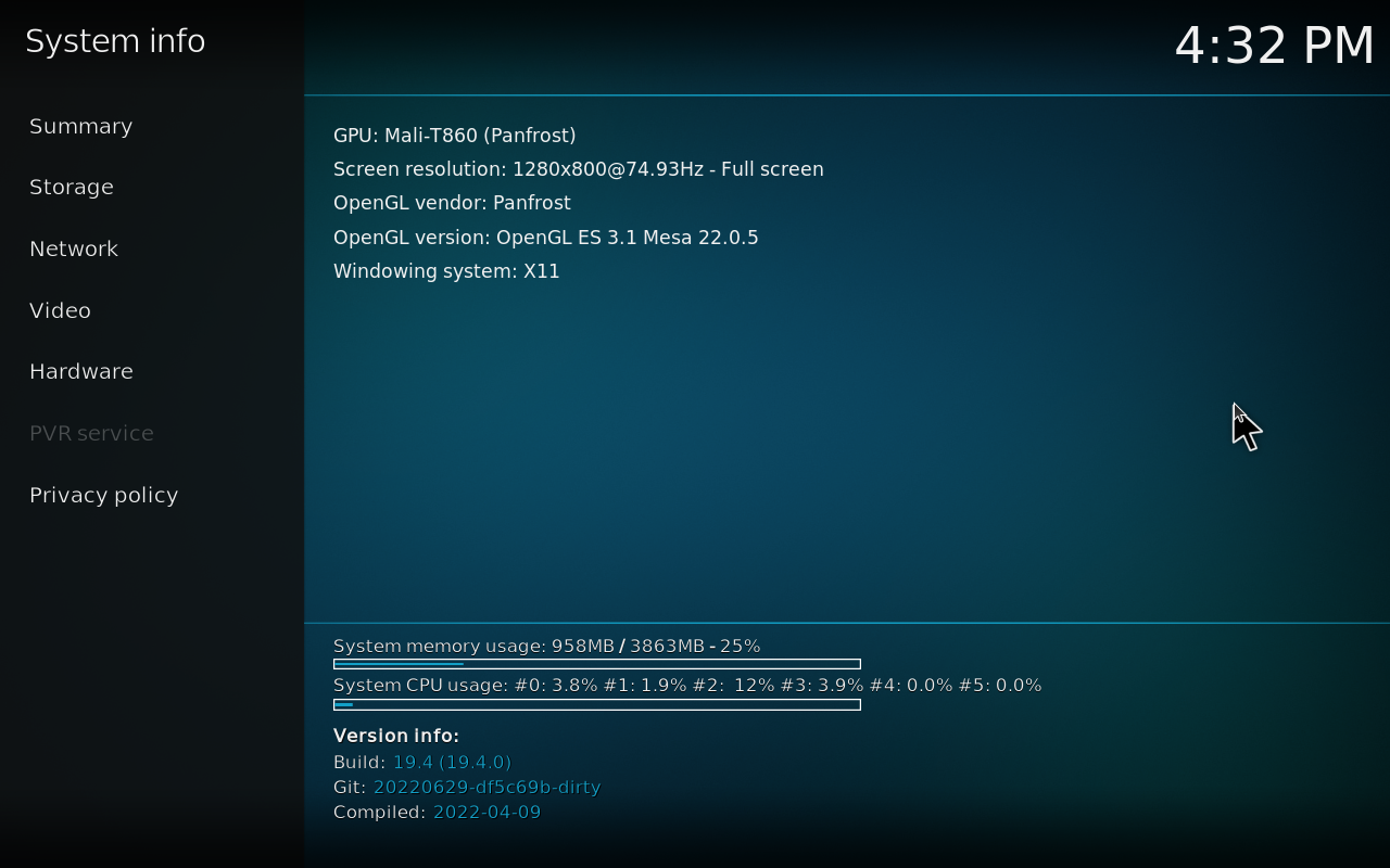 Orange Pi 800 Kodi 6