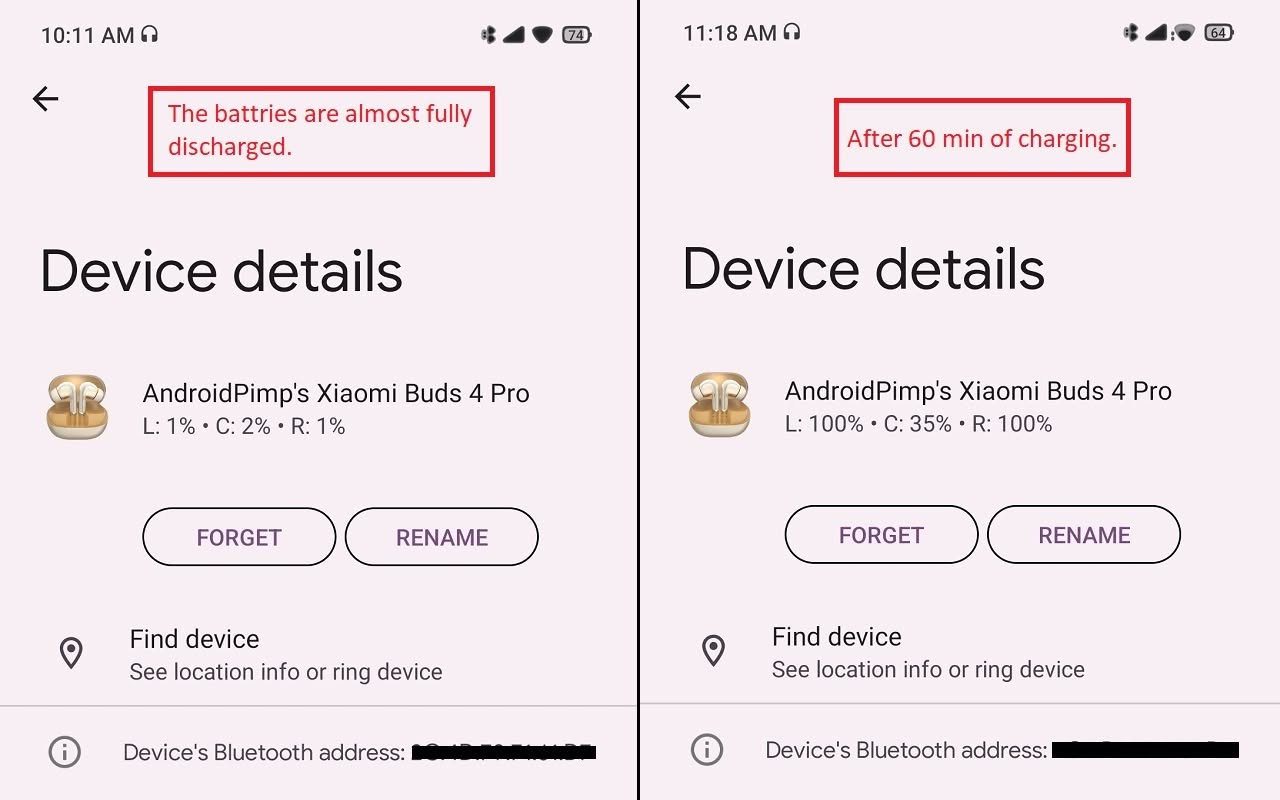 Xiaomi Buds 4 Pro Charging5
