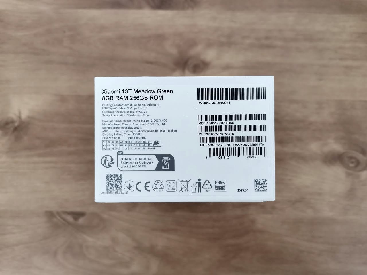 Xiaomi 13T Package P4