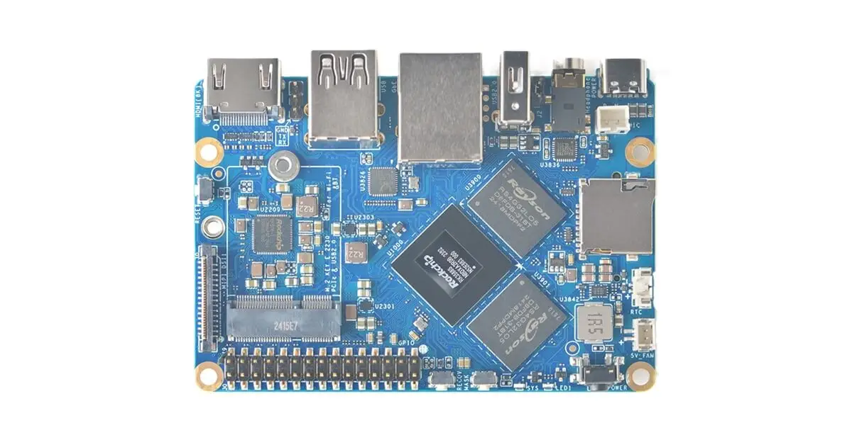 NanoPi M6 SBC Features a metal case with integrated touchscreen display NanoPi M6 SBC