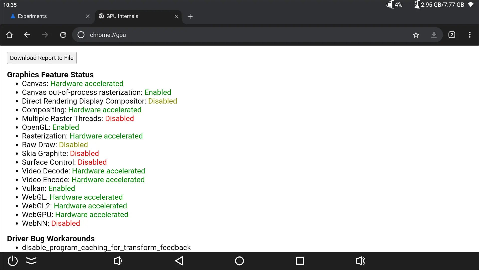 Ugoos SK1 Hardware Acceleration