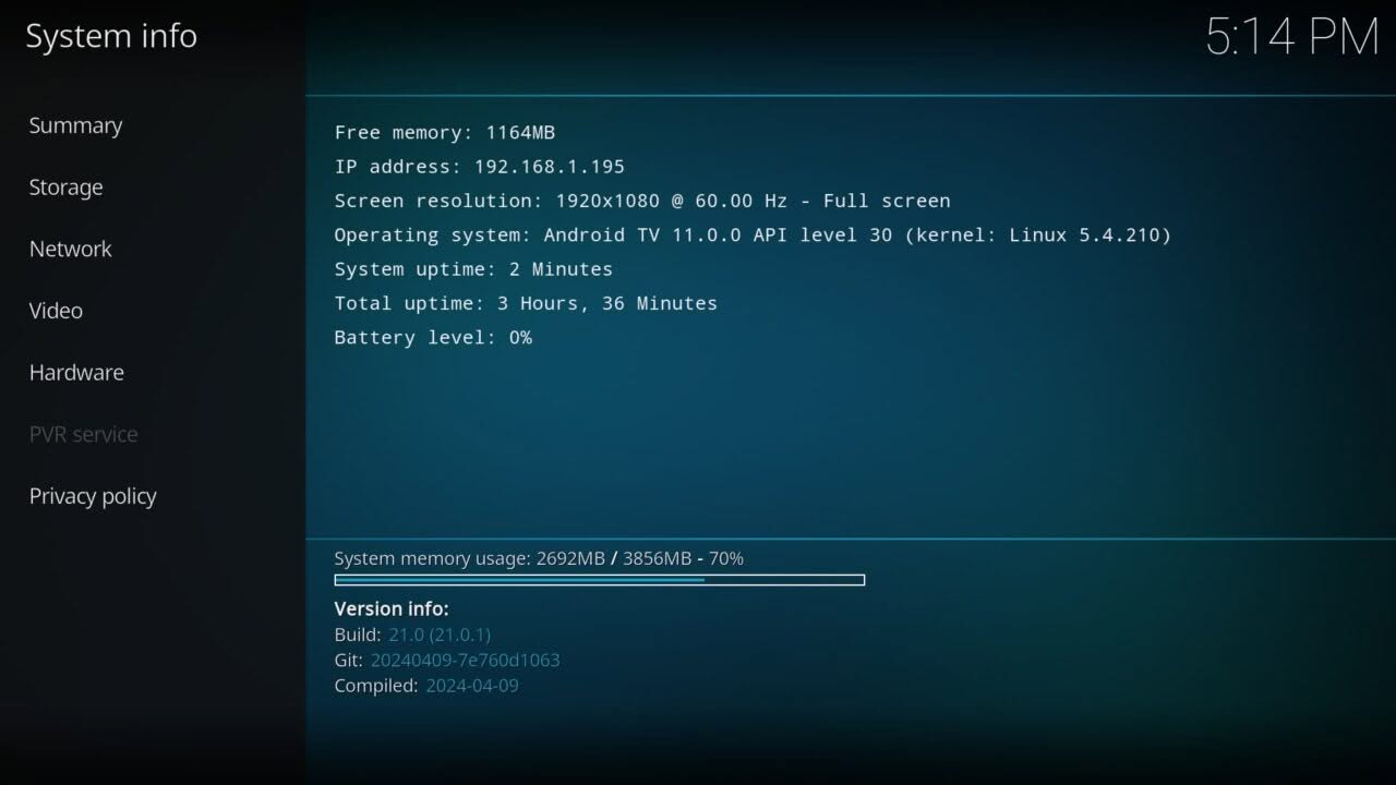 Ugoos SK1 Kodi P1
