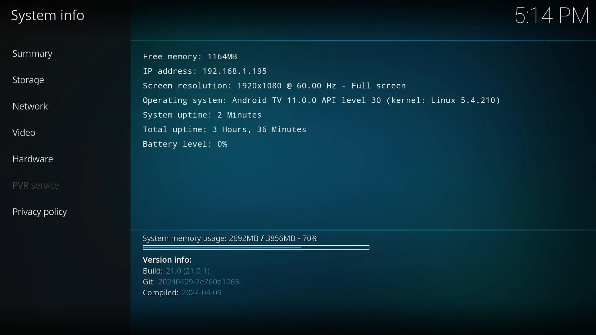 Ugoos SK1 Kodi P1