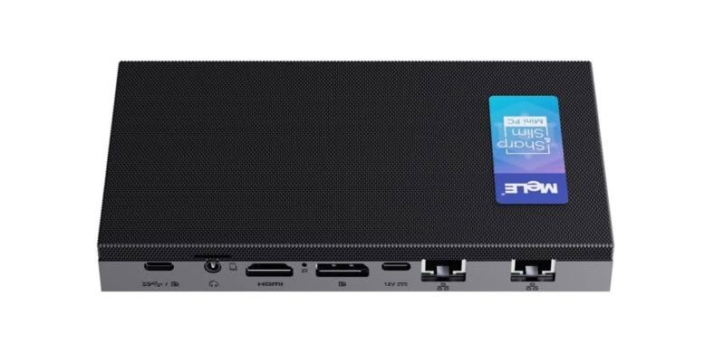 MeLE Quieter DL, Fanless mini–PC Powered by Intel features 2×2.5G GbE ports. MeLE QuieterDL