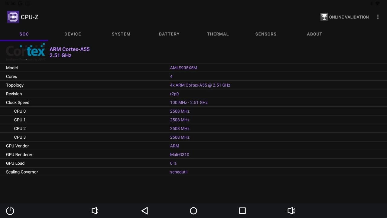 Ugoos SK4 CPU Z 1