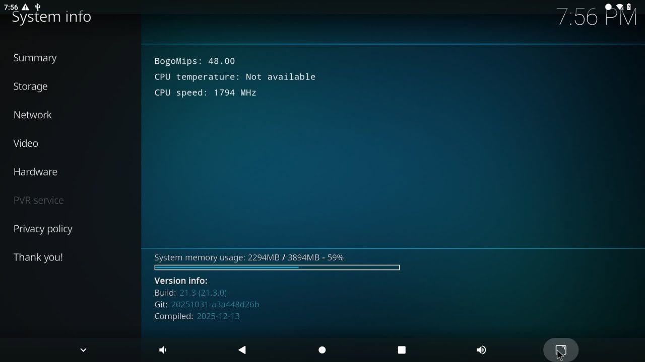 OPi Zero 3W Kodi 5
