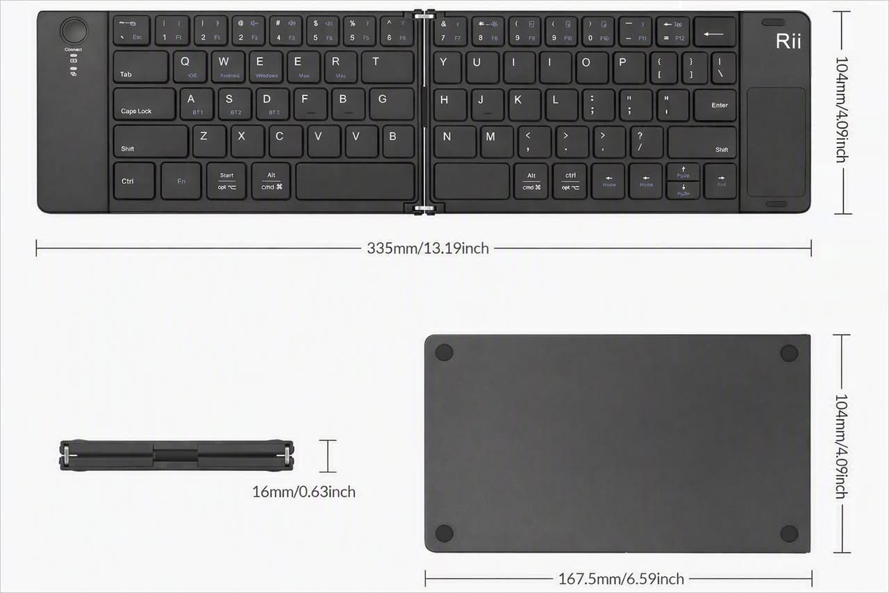 RK808 Foldable Travel Keyboard
